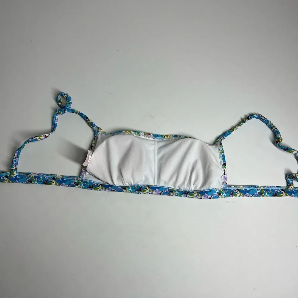 Juniors' Apron Front Bralette Bikini Top - Xhilaration Multi Floral M